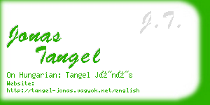 jonas tangel business card